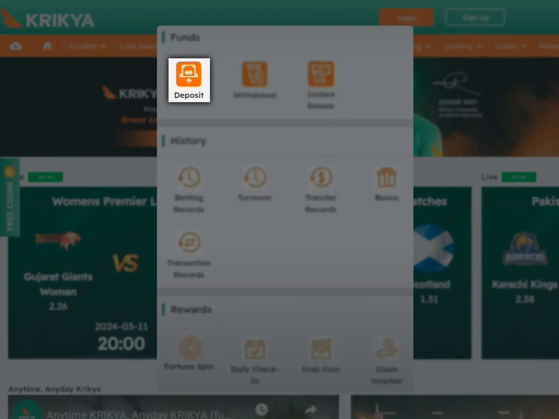 How to Make a Deposit at Krikya Step-by-Step